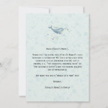 Carte d'anniversaire "Licorne de mer" Narval