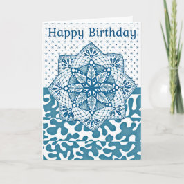 Remerciements Carte d'anniversaire pliée Conception de Doodle co