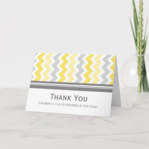 Remerciements Carte d'appréciation des employés de Lemon Grey Ch