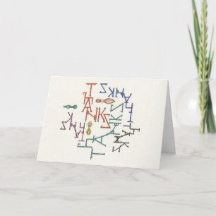 Remerciements Carte de beaucoup de mercis