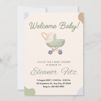 Remerciements Carte de bienvenue pour bébé