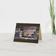Carte de billet plongeante en fontaine spectaculai