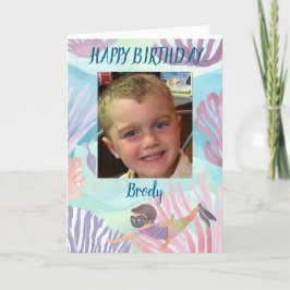 Remerciements Carte de bon anniversaire personnalisée pour garço