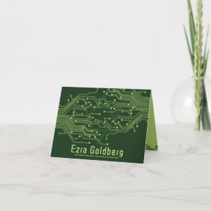 Remerciements Carte de circuit d'ordinateur vert Barre Mitzvah