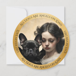 Remerciements Carte de condoléances : Amour de Bouledogue França
