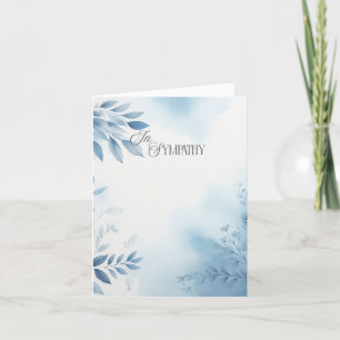 Remerciements Carte de condoléances aquarelle