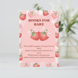 Remerciements Carte de demande de livres Berry Sweet pour bébé