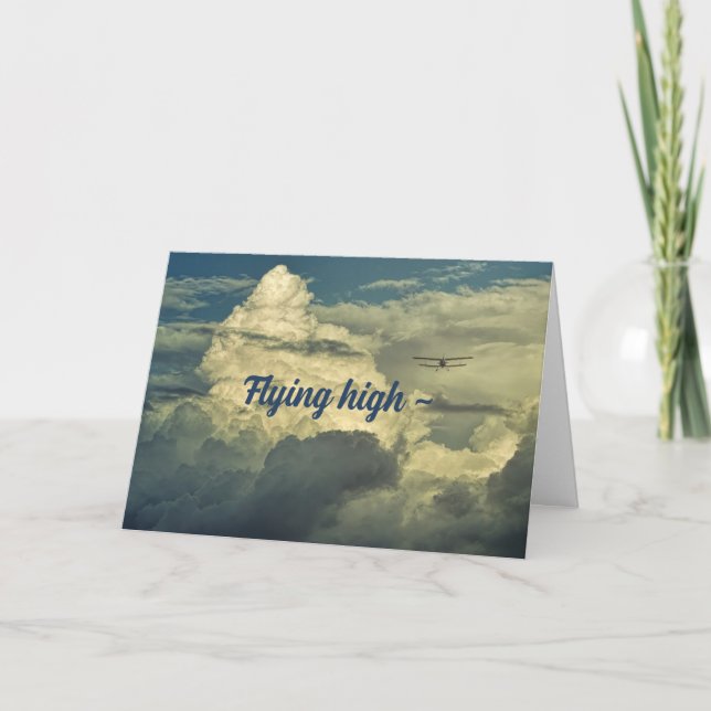 REMERCIEMENTS CARTE DE FÉLICITATIONS VOL (Devant)