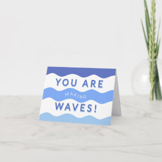 Remerciements Carte de félicitations Vous faites des vagues