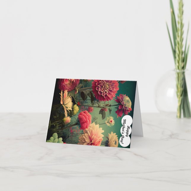 Remerciements Carte de fête des mères pliée (Devant)