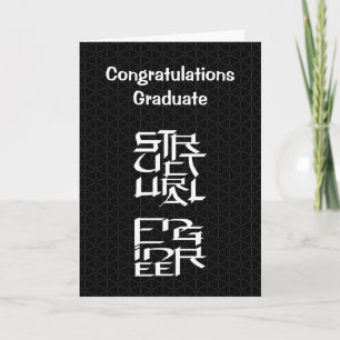 Remerciements Carte de fin d'études de l'ingénieur en structure