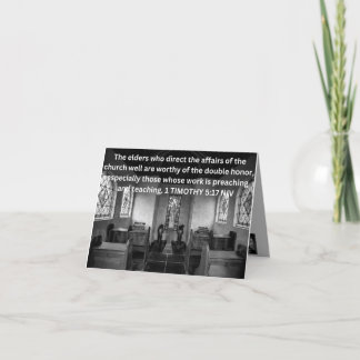 REMERCIEMENTS CARTE DE JOUR D'APPRÉCIATION CLERGIQUE 2