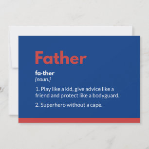 Remerciements Carte de jour des pères Superhero Superdad