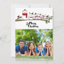 Carte de Joyeux Noël avec la photo personnalisée