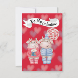 Remerciements Carte de la Saint-Valentin au Chocolat Chaud et au