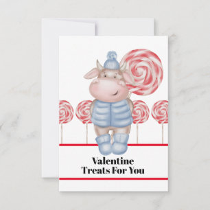 Remerciements Carte de la Saint-Valentin de friandises rien que