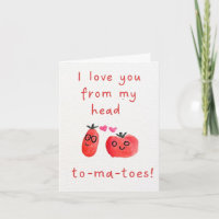 Carte de la Saint-Valentin "Je t'aime tom-a-tes"