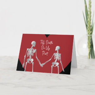 Remerciements Carte de la Saint-Valentin 'Jusqu'à ce que la mort