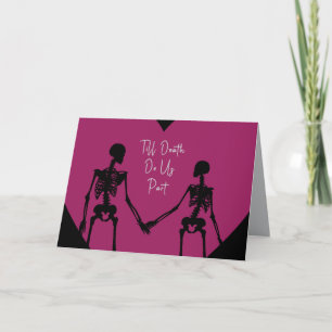 Remerciements Carte de la Saint-Valentin 'Jusqu'à ce que la mort