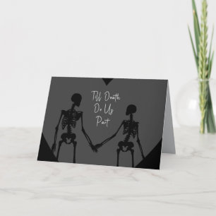 Remerciements Carte de la Saint-Valentin 'Jusqu'à ce que la mort