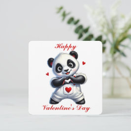 Remerciements Carte de la Saint-Valentin - Panda Mignon