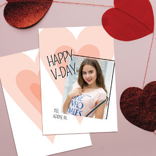 Remerciements Carte de la Saint-Valentin photo pour enfants et a
