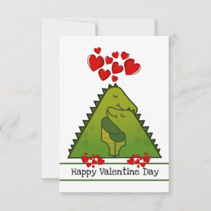 Remerciements Carte de la Saint-Valentin pour un couple de dinos