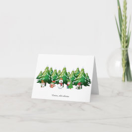 Remerciements Carte de lutin de Noël