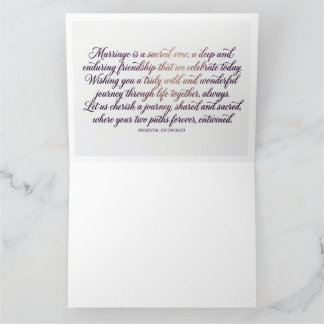 Remerciements Carte de mariage