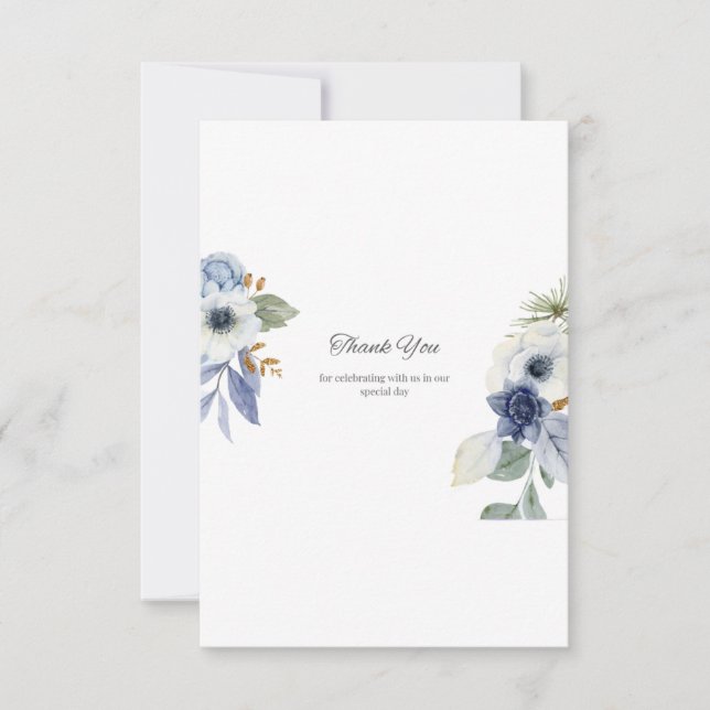 Remerciements Carte de mariage (Devant)