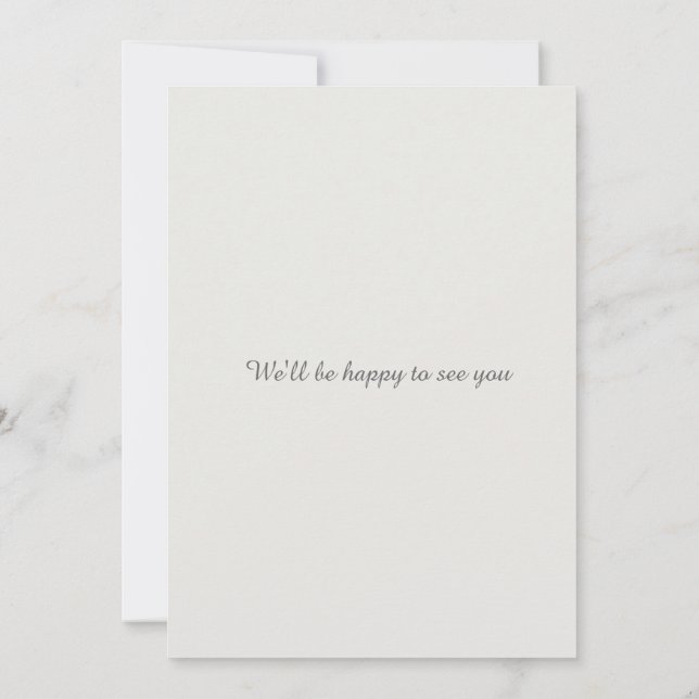 Remerciements Carte de mariage avec QR code pour annoncer la dat (Dos)