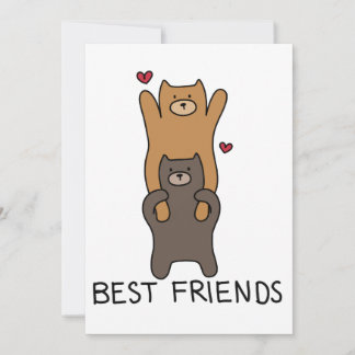Remerciements Carte de meilleurs amis