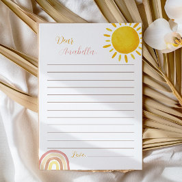 Remerciements Carte de message Sunshine Rainbow Time Capsule