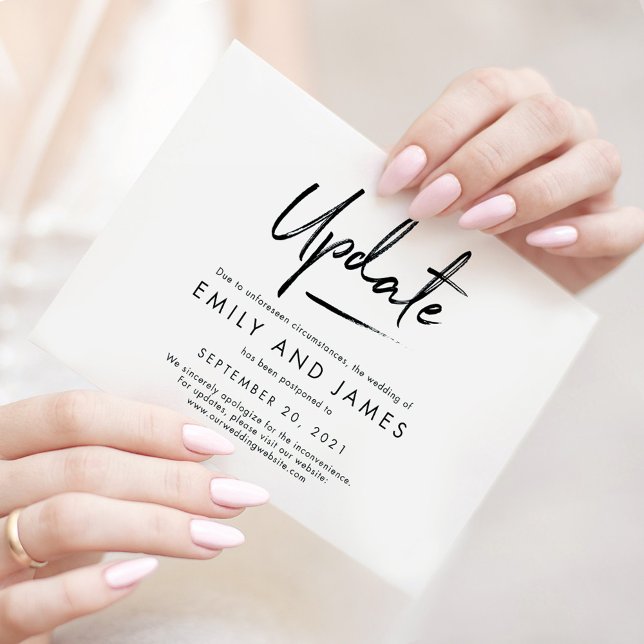 Remerciements Carte de mise à jour du Mariage couleur modifiable (Créateur téléchargé)