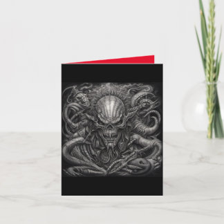 Remerciements Carte de monstre en métal lourd