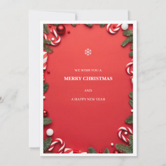 Remerciements carte de Noël