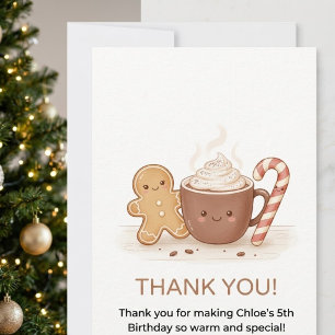 Remerciements Carte de Noël d'anniversaire personnalisable