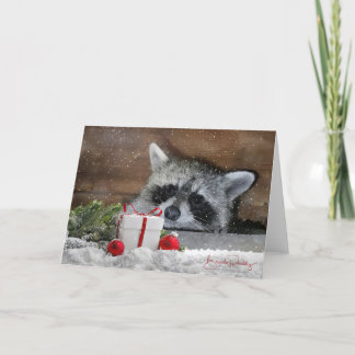 Remerciements Carte de Noël de votre bandit favori Trash!