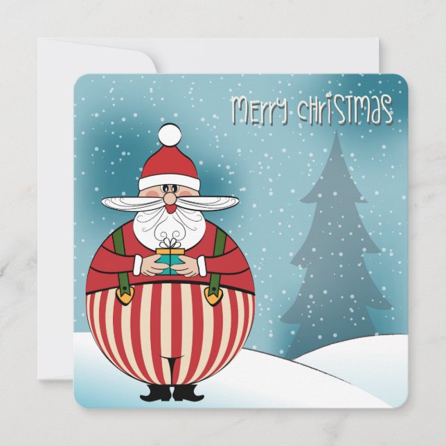 Remerciements Carte de Noël du Père Noël (Devant)