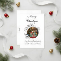 Carte de Noël familiale avec photo