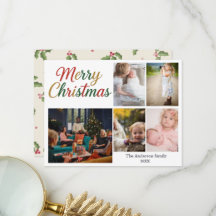 Carte de Noël Festive Fun Christmas 5 Photos