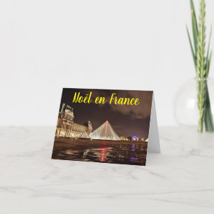 Remerciements Carte de Noël française