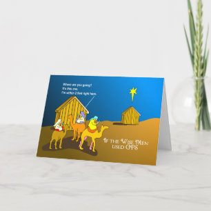 Remerciements Carte de Noël Geocaching pour les sages