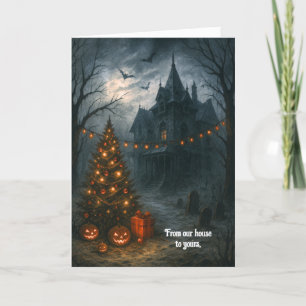 Remerciements Carte de Noël Haunted