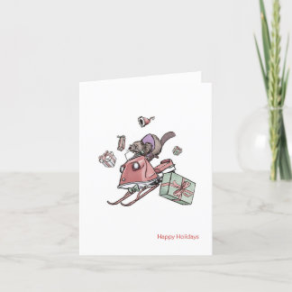 Remerciements Carte de Noël Holiday Rush