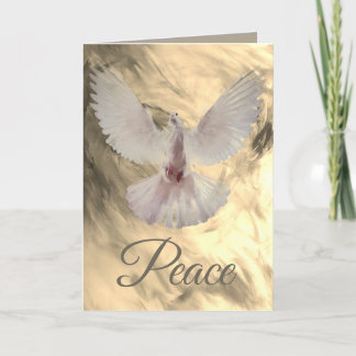 Remerciements Carte de Noël Peace Dove par Leslie Clair Bures