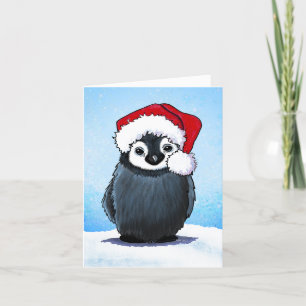 Remerciements Carte de Noël Penguin