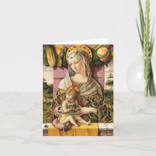 Remerciements Carte de Noël religieuse vintage représentant la V