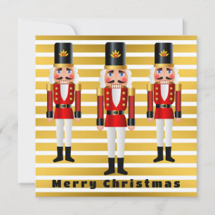 Remerciements Carte de Noël rouge et blanc Personnaliser