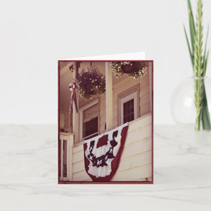 Remerciements Carte de note américaine patriotique de porche